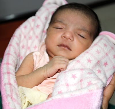 young child in India