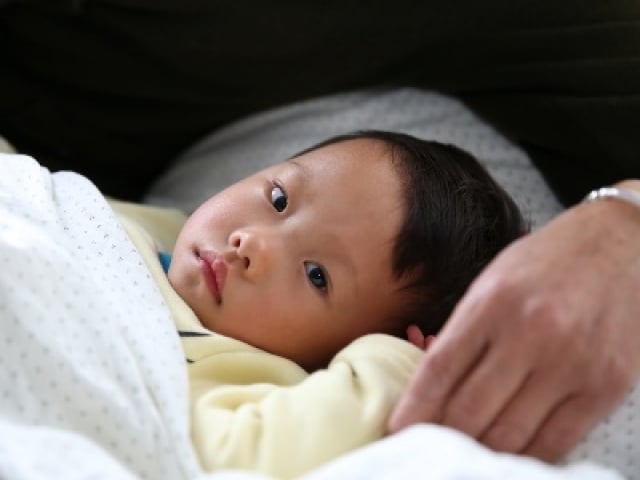 young child in China with heart defect